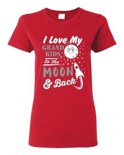 

Ladies I Love My Grand Kids To The Moon And Back Funny Humor DT T-Shirt Tee Unisex T-Shirt XXXL
