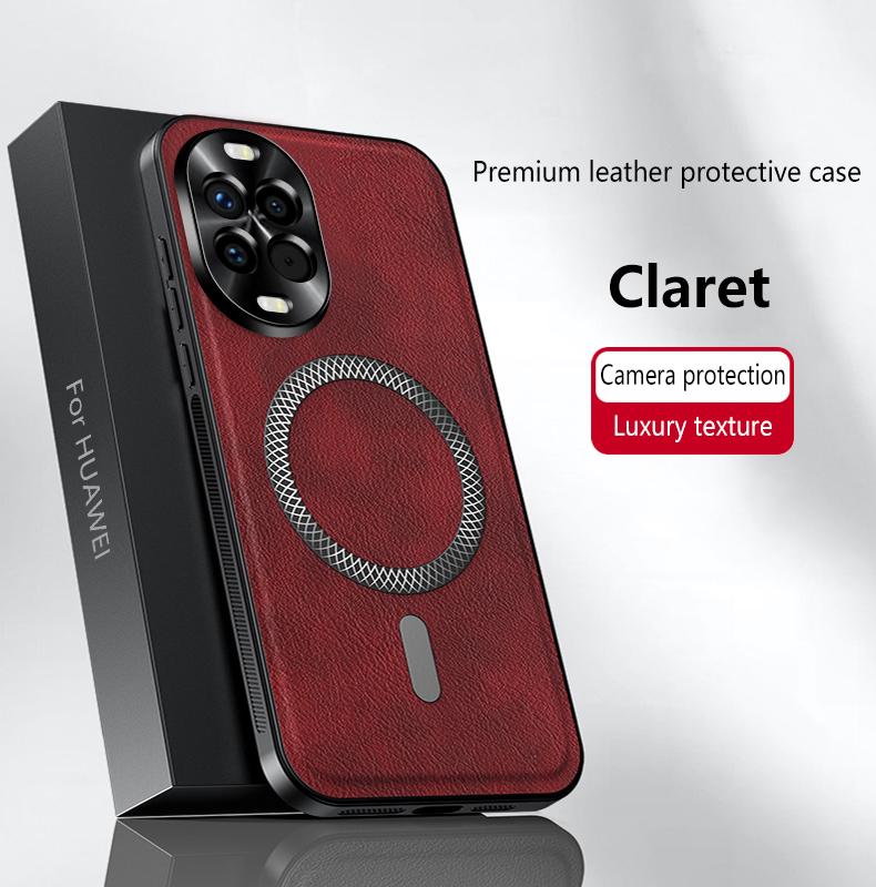 For Huawei Nova 14 14 Pro 14 Ultra Leather Full-cover Magnetic Waterproof Shockproof Fingerprint Phone Case