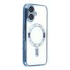 For iPhone 17 Case Compatible with MagSafe Electroplated TPU Phone Cover with Lens Film - Sky Blue