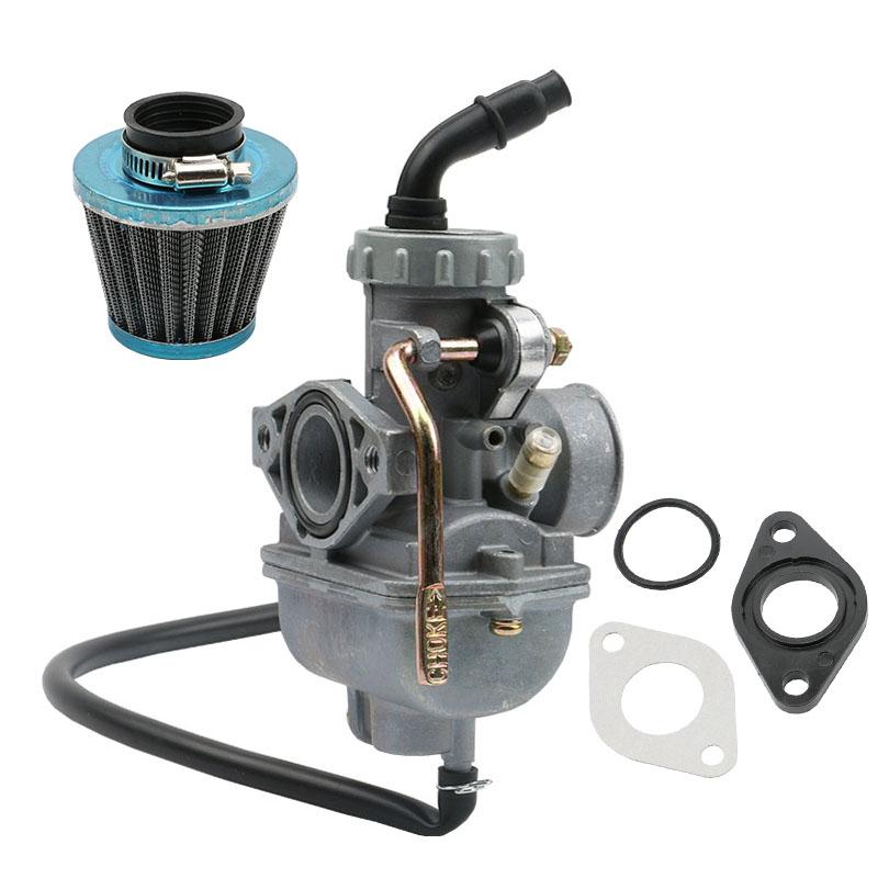 Карбюратор PZ20 и набор воздушного фильтра для мотоцикла 50cc 70cc 90cc 110cc Квадроцикла Багги Мотокросса Питбайка Универсальный