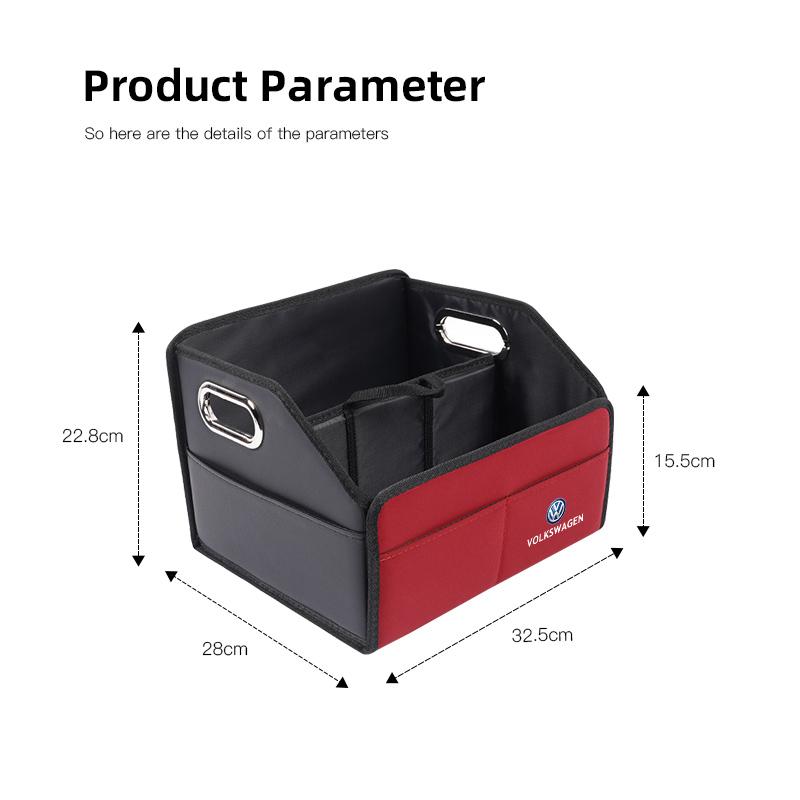 Volkswagen Car Storage Box Trunk Folding Organized Case For VW GTI Polo Golf MK6 Passat B6 B7 Tiguan Arteon Jetta T-ROC ID.4 CC PM8