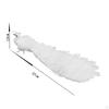 White Peacock Simulation Bird for House Photography Prop Micro Landscape