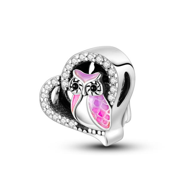 Fit Armbänder 925 Silber Bunte Charms Perlen Liebe Schmetterling Biene Blume Baumeln Für Diy Schmuck Geschenk Machen