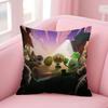 Cartoon P-Plants-vs-Zombie Mini 45*45cm Cushion Cover Pillow Cover Decor Pillowcase Home Pillowcase For Couch Pillow