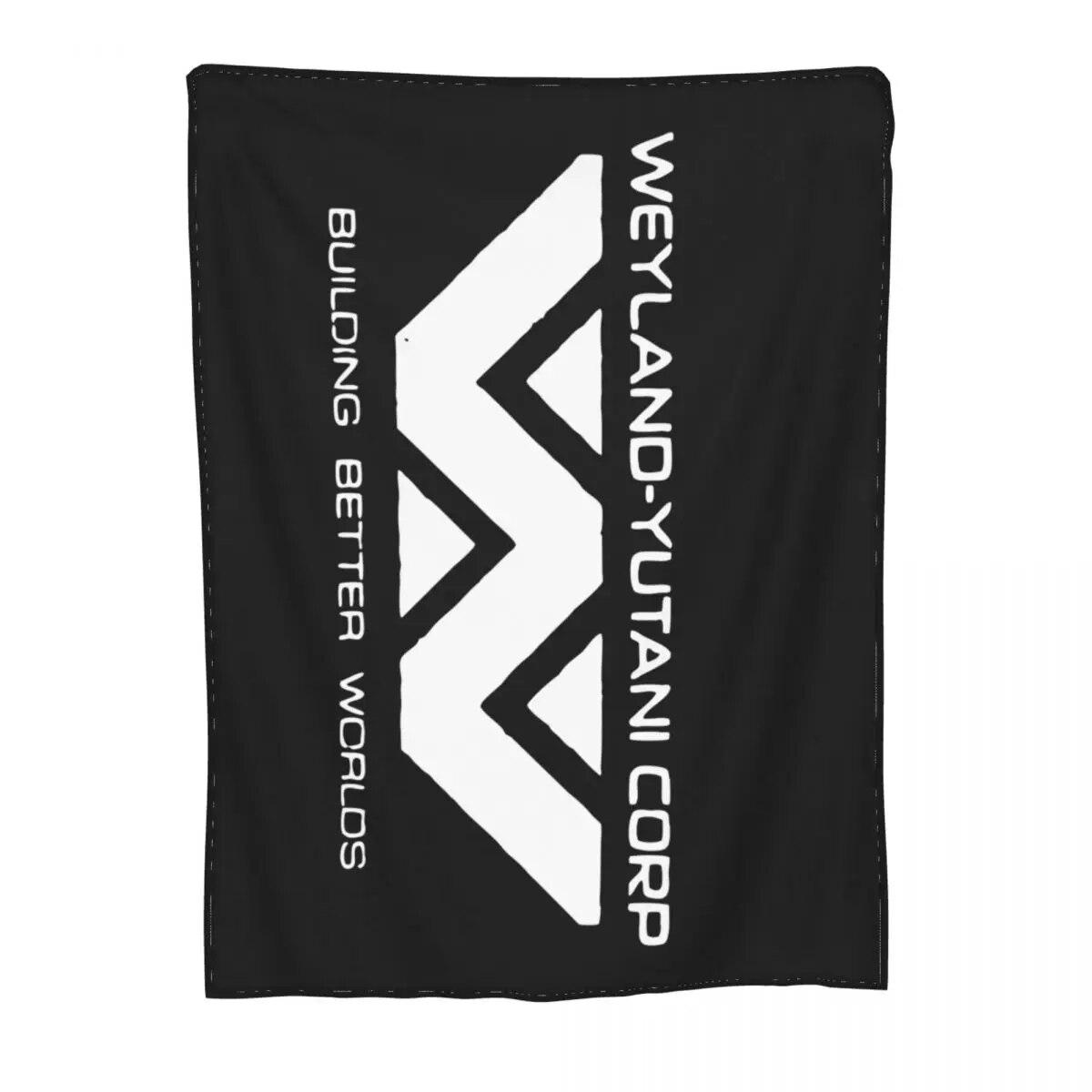 

Одеяло Weyland Yutani Corp, шерстяное одеяло с изображением пришельцев из фильма, потрясающие теплые пледы для дома, зимы 200x150cm