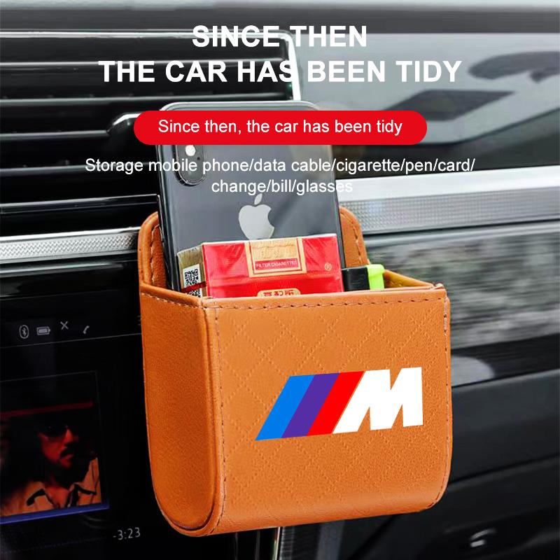 Car Air Outlet Storage Box Phone Glasses Organizer Car Goods For BMW M E34 E36 E60 E90 E46 E39 E70 F10 F20 F30 X5 X6 X1 M3 M5 M6 E71 F01 F02 F87