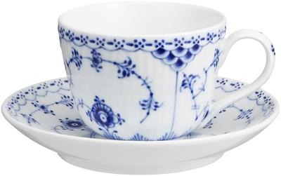Importovaný Royal Copenhagen Modrý vroubkovaný šálkový podšálek 200 ml Svatební dárek 1020522 [Běžný produkt] &