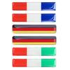 2Pcs Raised Nation Flag Design Metal Alloy Stickers Water Resistant Decals For Truck