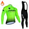Winter Cycling Jersey Set 2025 Men's Long Sleeve Mountain Bike Cycling Clothing Fleece Warm MTB Bicycle Clothes Wear Suit