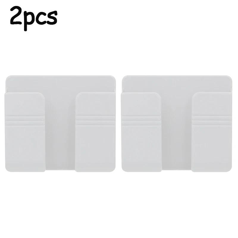 

1/2/4шт настенный держатель для сотового телефона настенная наклейка полка зарядное устройство для сотового телефона настенный прикроватный липкий ленивый органайзер