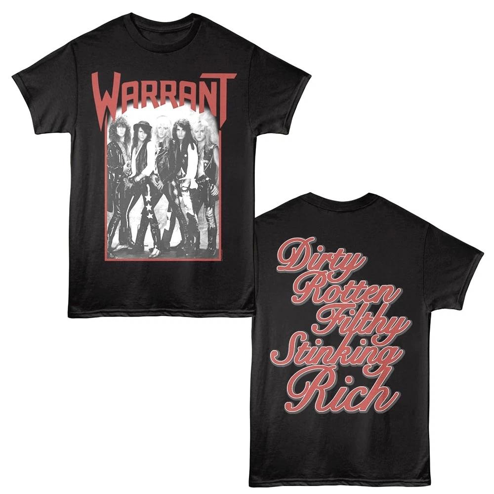 Warrant Dirty Rotten Filthy Stinking Rich Band Men s T Shirt XL