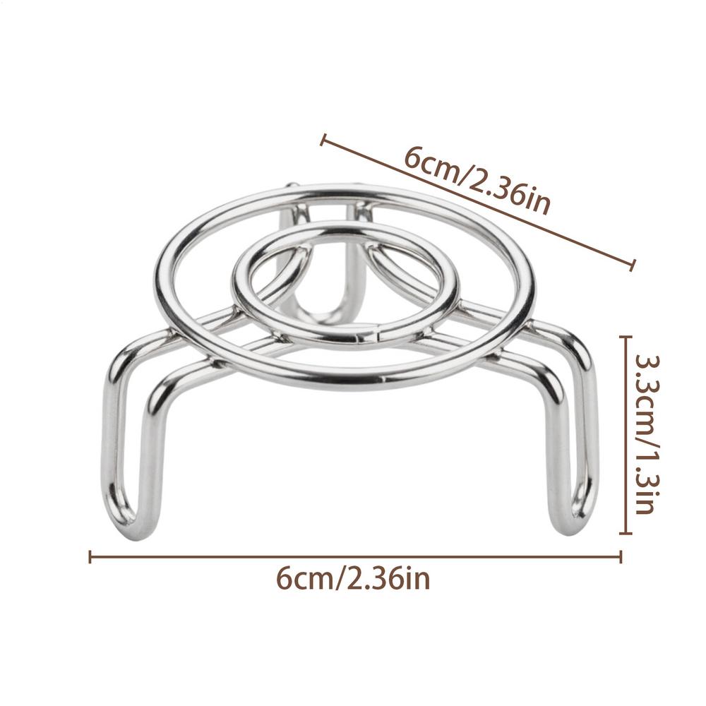 

Steamer Rack for Pots 6x6cm Mini Stainless Steel Cookware space-saving Steamer durable Cooking Rack for Home Kitchen Cooker