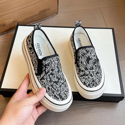 Druck Zufällige Damen Ballerinas Plateau Schuhe Lässige Walking Sneaker Neue Mode Sport Loafer Bequeme Schuhe Herbst 2024 Mujer Zapatos