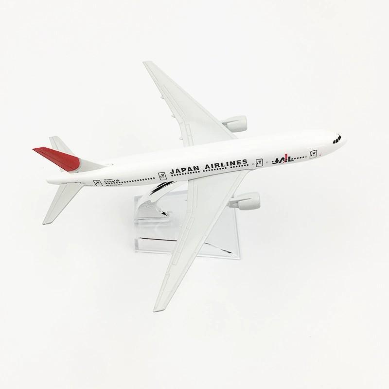 Modello di Aereo in Scala 1/400 da 16cm B777 Japan Air Airways Metallo Pressofuso Modello Statico di Aeroplano Giocattolo da Collezione e Esposizione Regalo