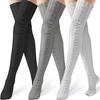 Europäische & Amerikanische Extra Lange Grob Gestrickte Woll Overknee-Socken für Damen - Frühlingswärme und Stil