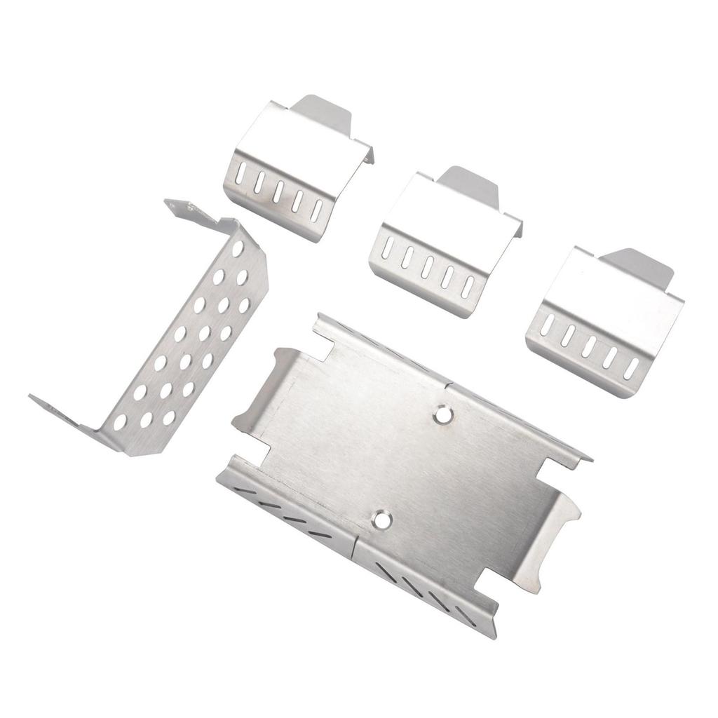 5 Pieces Rc Car Chassis Guards Plates Brushed Guard Perforated