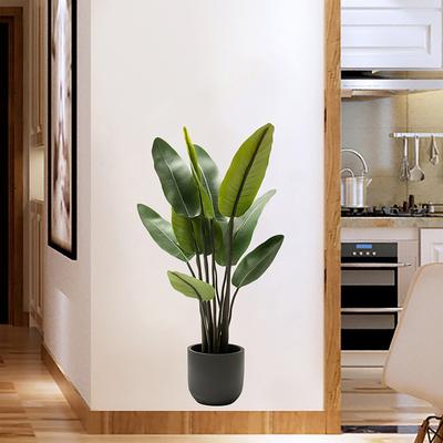 Große Tropische Grüne Pflanzen Wandaufkleber Palmenblätter PVC Wohnzimmer Kunst Vinyl Poster Tapete Heimdekoration Wandbild