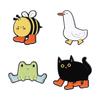 Whimsical Animal Cartoon Brooches In Metal With Fun Designs For Personalized Style