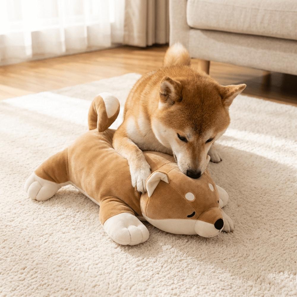Soft Pet Heartbeat Plush Doll Simulation Heartbeat Dog Anxiety Toy Home Sleep