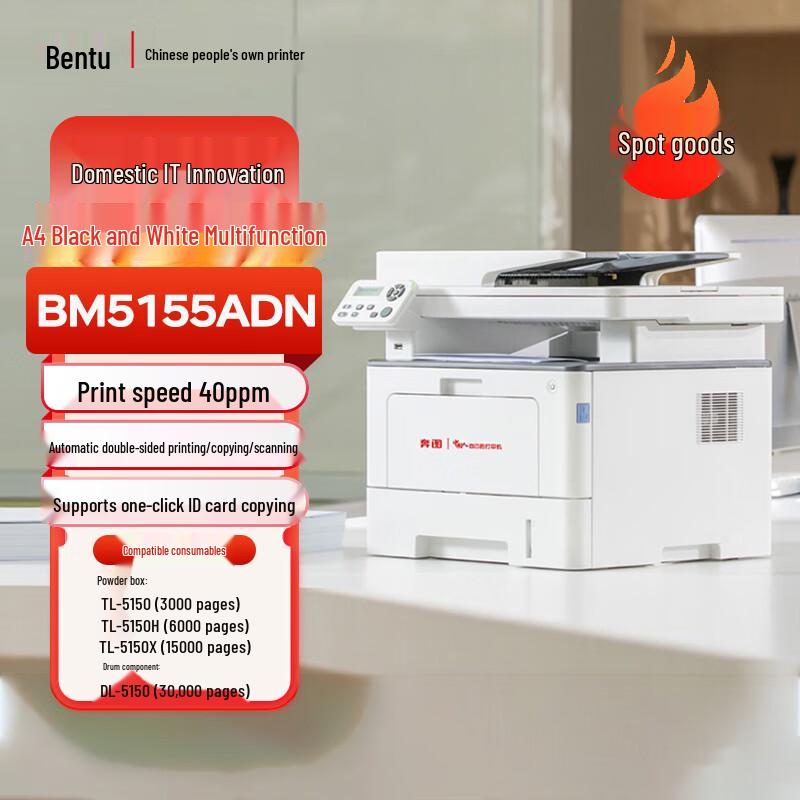 Pantum A4 Laser Printers CN plug (adapter included)