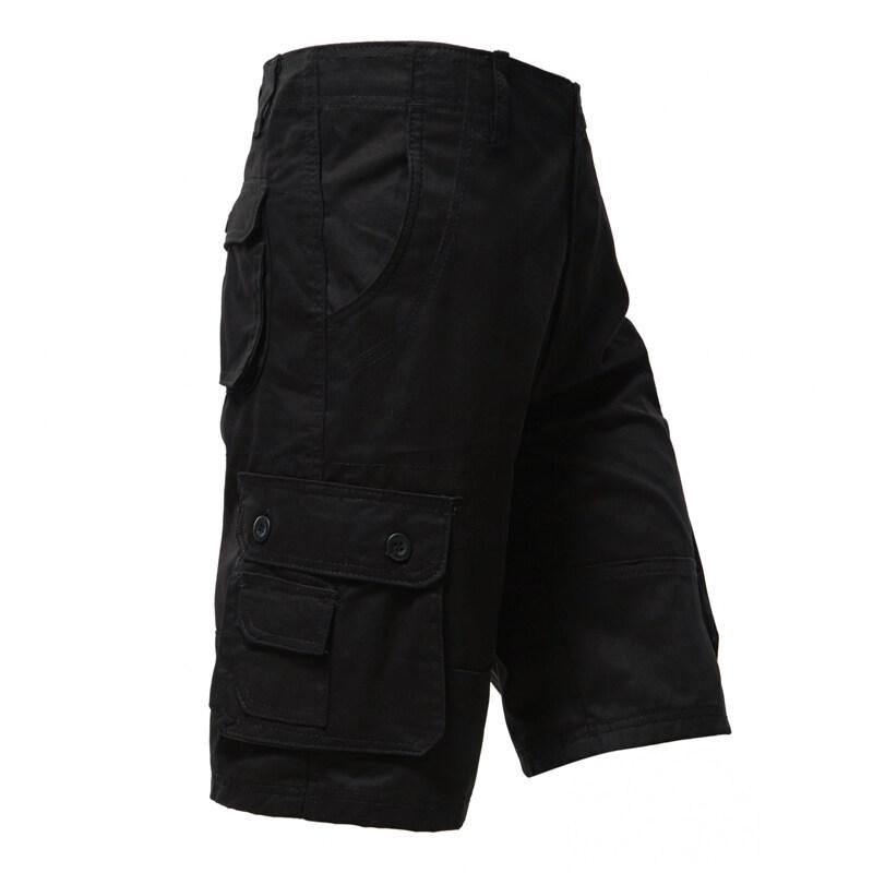 Men's Summer Multi-Pocket Cargo Bermuda Shorts - Casual, Lightweight Mid-Length