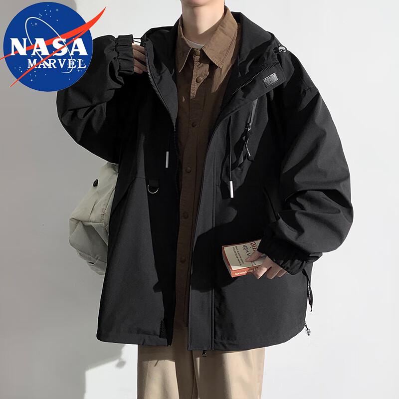 

Men s NASA MARVEL Loose Fit Hooded Jacket 3XL