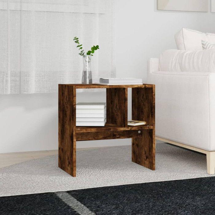 VidaXL Table d'appoint Chêne fumé 50x30x50 cm Bois d'ingénierie 815849
