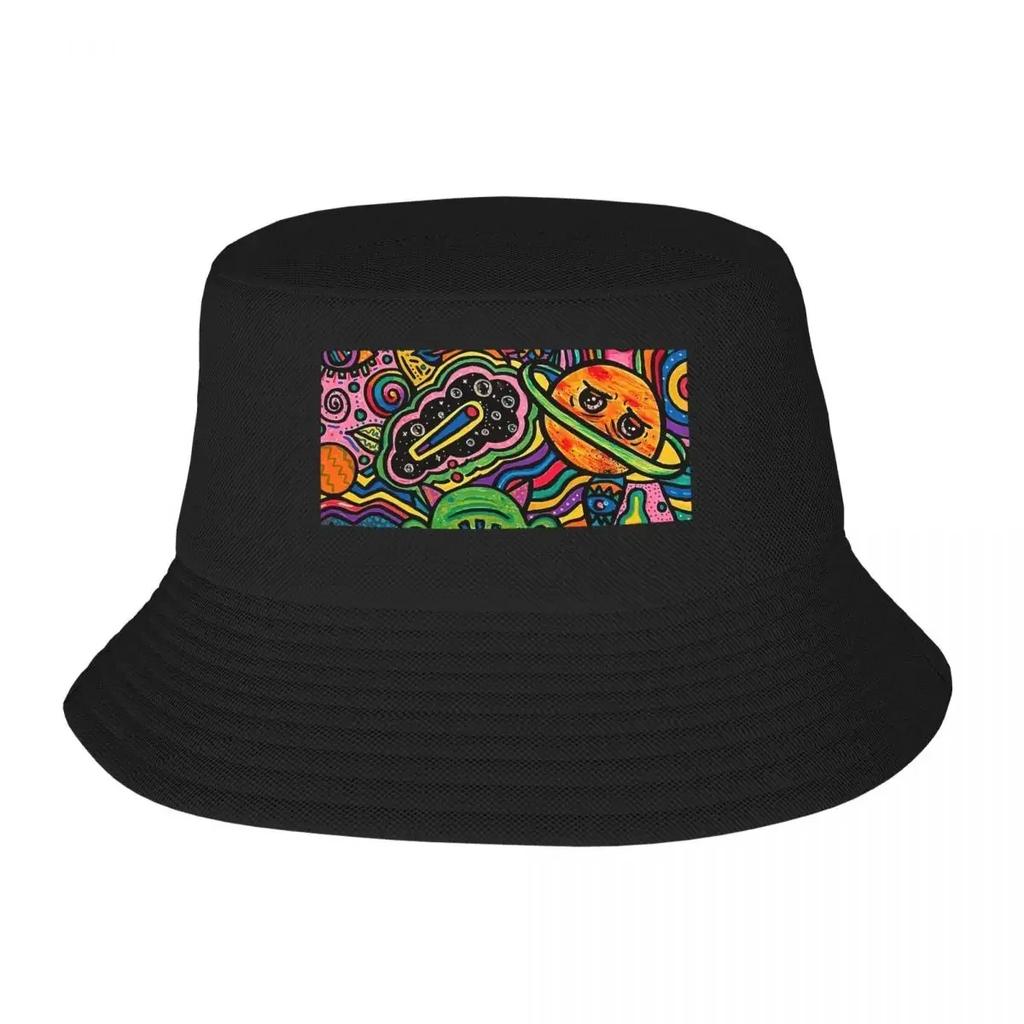 Far Out Bucket Hats Panama Hat Children Bob Hats Outdoor FisherUnisex Hats Summer Beach Fishing Unisex Caps