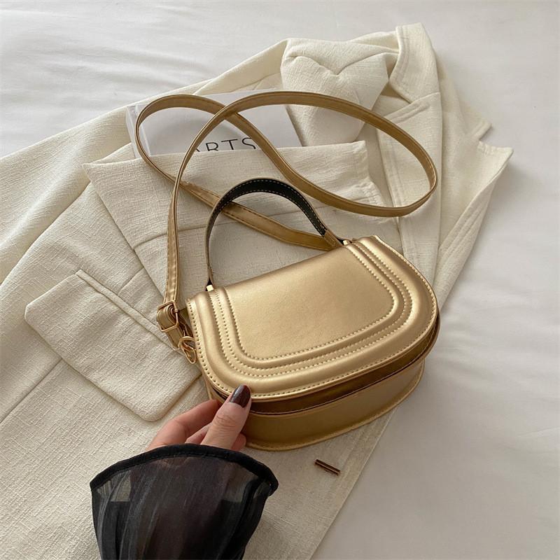 Trendy Medium Size Pu Saddle Bag With Soft Structure Perfect For Daily Casual Use