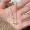 Real  Sterling Silver Minimalist Zircon Sea Turtle Chain Necklace for Women Cute Fine  Animal Accessory In Summer