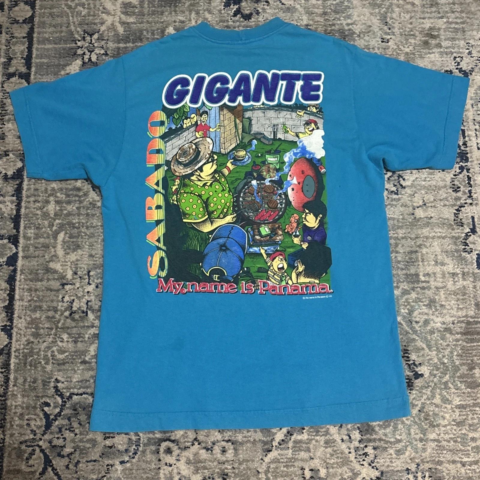 

My Name Is Panama Shirt Mens Medium Blue Graphic Tee Travel Souvenir Vintage 90s M