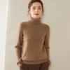 Women's High-Neck Cashmere Sweater, 2024 Autumn/Winter Thick Wool Pullover, Loose Slimming Base Layer
