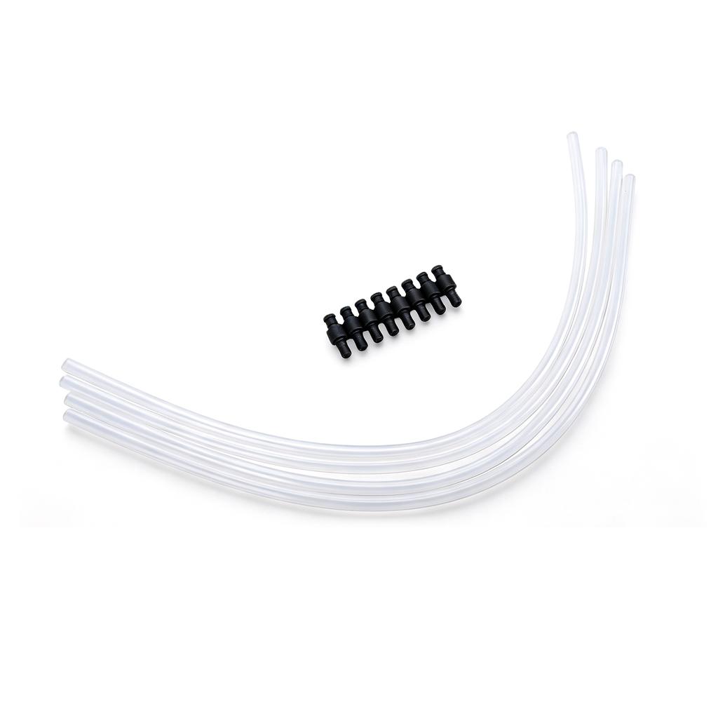 4pcs Silicone Milk Tube Hoses Replacement Pipe with 8pcs Connectors for Automatic Coffee Machine 4 X Transparent Hoses