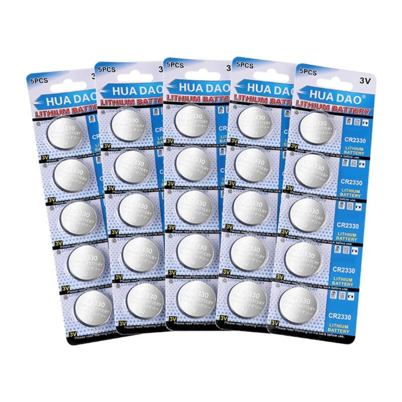 5pc/10pc CR2330 Lithium Button Battery Long Last Power Supply CR2330 Battery Cell For Remote Key Watches Calculators