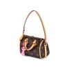 Louis Vuitton X Sun Yitian Collaboration Speedy Rabbit Keychain Removable Shoulder Strap Canvas Pillow Bag Small Women handbags Brown M01084