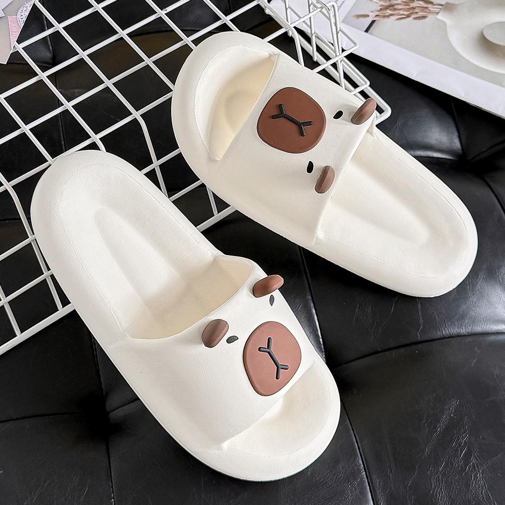 Cute slippers new summer indoor home bathroom non-slip deodorant eva thick bottom sandals outside wear