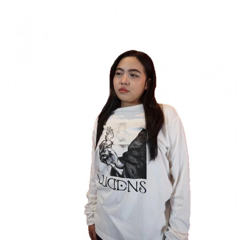 Street Style Graphic Print Sweatshirt Men Women Casual Loose Fit Long Sleeve Top Round Neck Cotton Blend Daily Wear