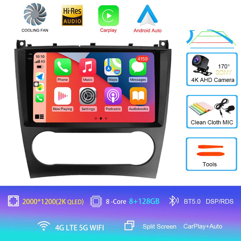 Android 14 Pentru Mercedes Benz W203 W209 C180 C200 C220 C230 2005 - 2009 Player Video Radio Auto Stereo Navigație GPS Carplay AUTO