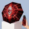 AC Milan Pattern Printed Mini 5 Folds 8 Ribs Compact Umbrella Windproof Waterproof Lightweight Portable Folding
