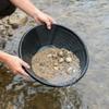 Goldwaschpfanne Schwarze Siebschale Goldschale Bergbauwerkzeug Plastikschale Prospektion Flusswasch Goldwaschausrüstung Metallerkennungswerkzeug