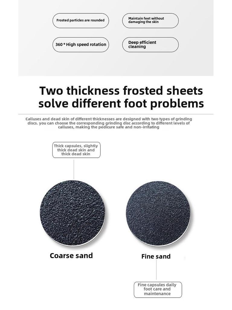 New Electric Pedicure Foot Grinder - Automatic Skin Exfoliator for Smooth Feet.