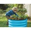 Teal Galvanized Raised Garden Beds Outdoor 4×2×1 ft 2-Pack Planter for Vegetables Flowers Large Metal Garden Box