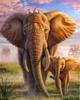 5D Diamond Painting Elephant Full Drill Square Needlework Diamond Embroidery Full Set Animal Diamond Mosaic Cross Stitch Craft Kit Home Decor