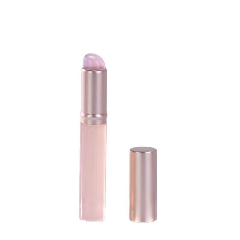 Portable Silicone Lip Brush with Concealer Lid – Round Head Design