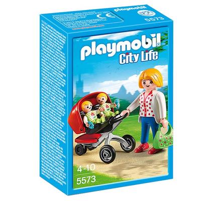 Playmobil Mom and Twin Figures 5573, 1 Korean Toy