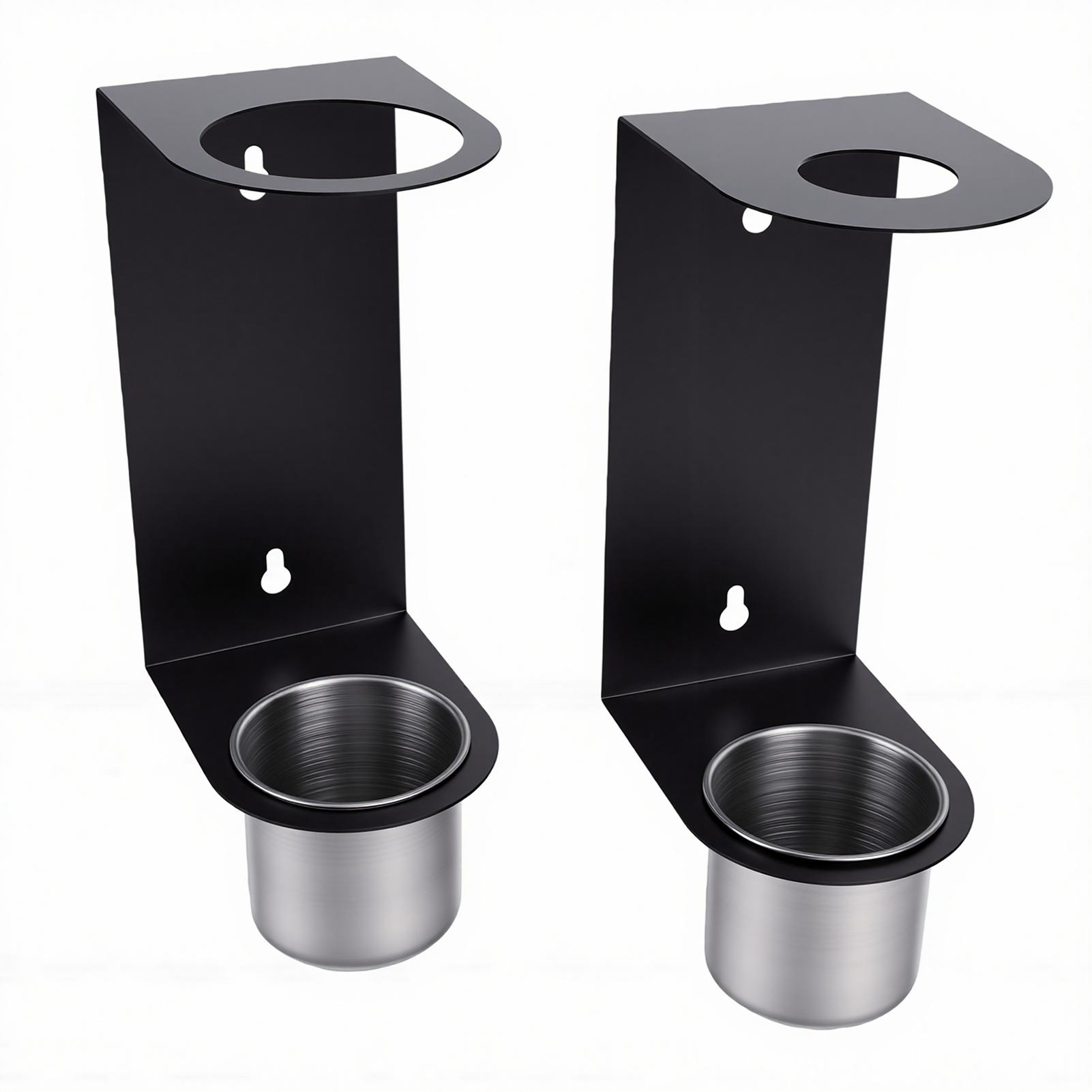 2 Sets Oil Funnel Holder with Oil Collection Cup Wall Mounted Funnel Buddy Storage for Trailer Race Work Shop Garage