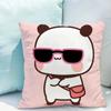 Bubu Dudu Cartoon Bear Pillow Cover 45X45Cm - Cute Kids Bedroom Decor, Soft Plush Sofa Pillow Case For Living Room
