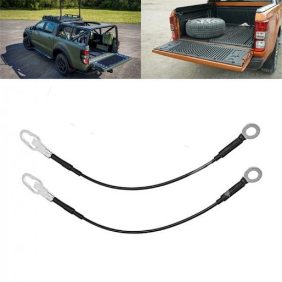 2Pcs Car Rear Tailgate Cables Straps Fit For Mazda B2300 Pickup Truck 1994-2010