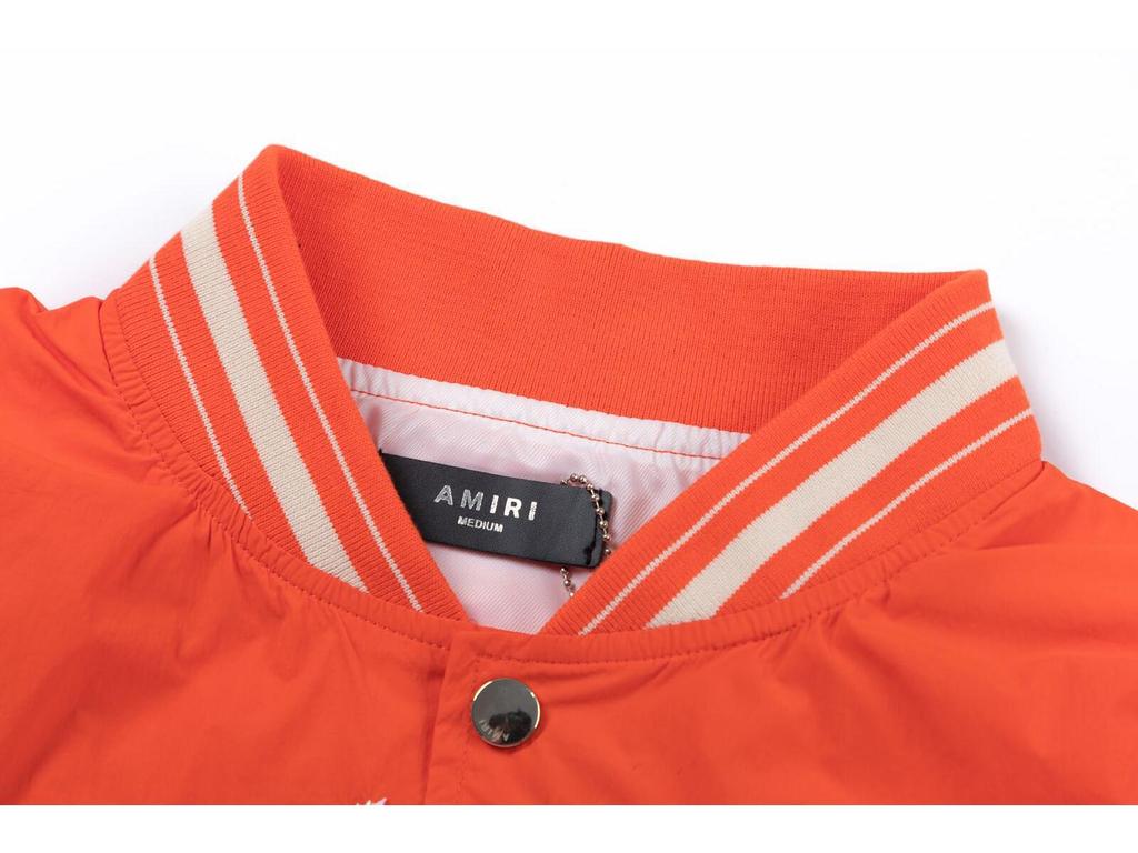 Podzim/Zima 2024 Unisex Korejský styl AMIRI Vyšívaná Baseballová bunda