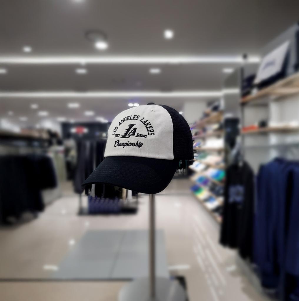 [NBA] Casquette Trucker en Mesh Unisexe LAL Championnat Casquette de Baseball Souple N255AP273P